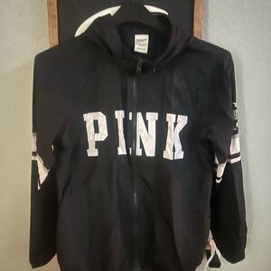 PINK Victoria's Secret Black and White Jacket